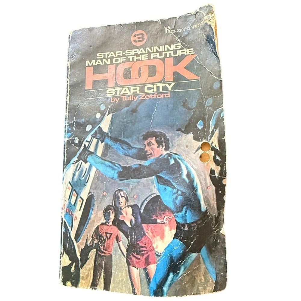 Vintage Hook Star City Tully Zetford Paperback Sci-Fi Book 3 Star-Spanning Man